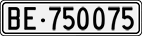 License plate of Switzerland, Cars