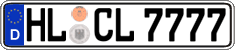 German license plate, Regular plates