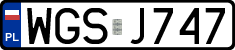 License plates of Poland, Regular car plates