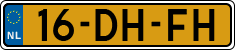 License plate of the Netherlands, Cars