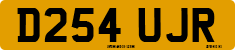 License plate of the United Kingdom, 1983 year system