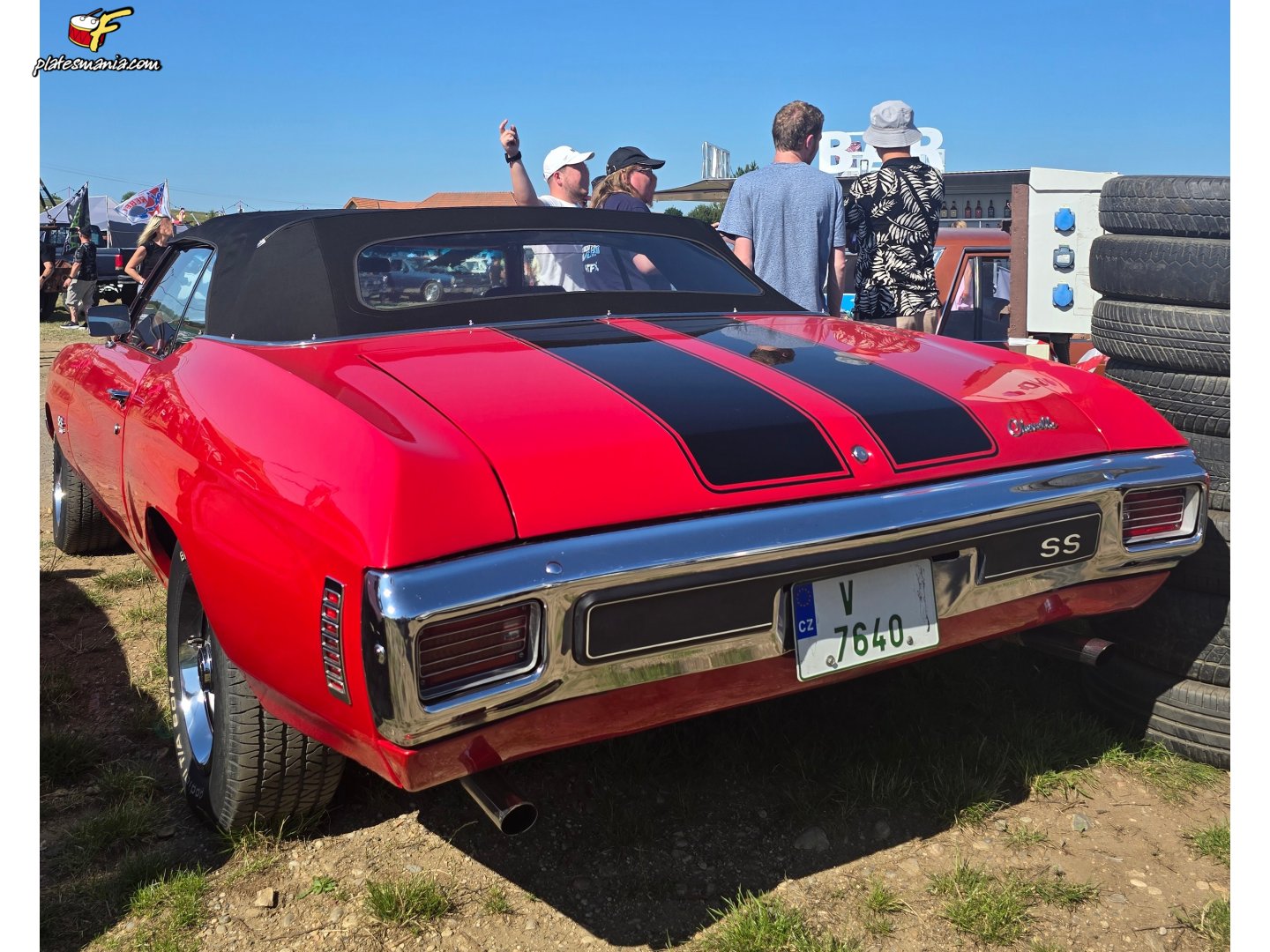 V 7640, Chevrolet Chevelle 2nd gen 1970 2-door Convertible (67; A-body), 2nd facelift, 1969–1970