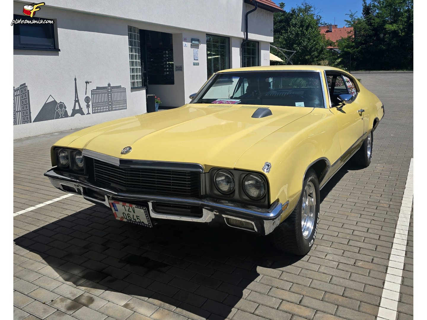 12V 0645, Buick Skylark 3rd gen 1971 2-door Sedan (43327; A-body), 3rd facelift, 1970–1971