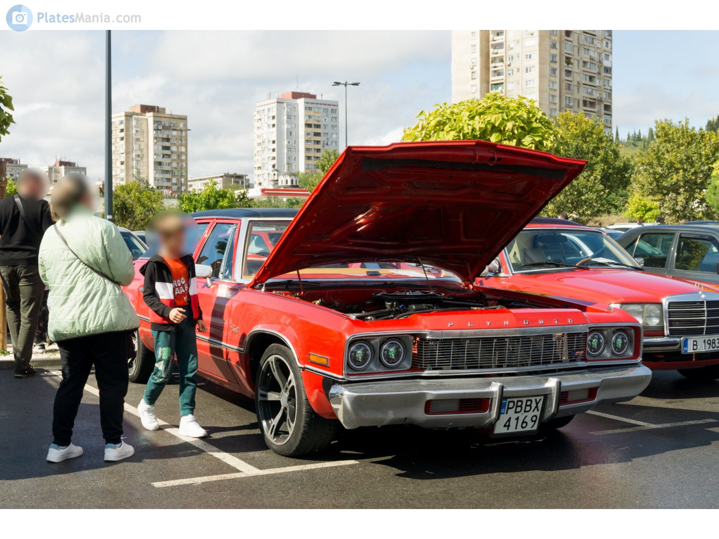 PB 4169 BX, Plymouth Fury 6th gen 1974 4-door Sedan (41; C-body), 1973–1974