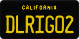 California, Vanity Plates