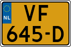 License plate of the Netherlands, Light Commercial Vehicles (1994 system)