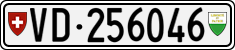 License plate of Switzerland, Cars