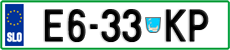 License plate of Slovenia, Trailers