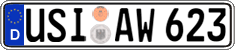 German license plate, Regular plates
