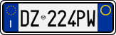License plate of Italy, Cars (1994 year series)