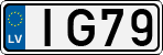 License plate of Latvia, Regular car plates