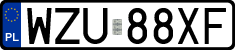 License plates of Poland, Regular car plates