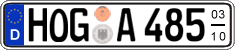 German license plate, Seasonal plates