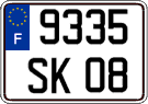 French license plate, FNI