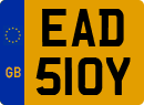 License plate of the United Kingdom, 1963 year system