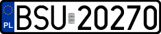 License plates of Poland, Regular car plates