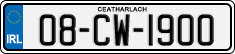License plate of Ireland, Regular plates