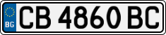 License plate of Bulgaria, Cars