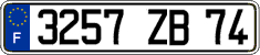 French license plate, FNI