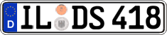 German license plate, Regular plates