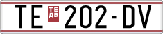 License plate of North Macedonia, Regular plates (1993)