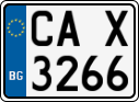 License plate of Bulgaria, Motorcycles
