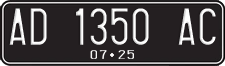 License plate of Indonesia, Regular plates