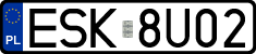 License plates of Poland, Regular car plates