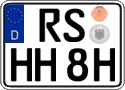 German license plate, Plates for oldtimers (type 