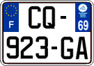 French license plate, SIV (ordinary)
