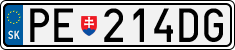 License plate of Slovakia, Cars