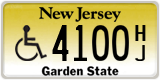 New Jersey, Vehicles for disabled persons (A/B XXXX / XXXX A/B)