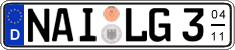 German license plate, Seasonal plates