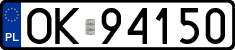 License plates of Poland, Regular car plates