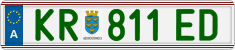 License plate of Austria, Regular plates