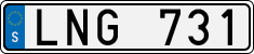License plate of Sweden, Regular plates