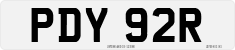 License plate of the United Kingdom, 1963 year system