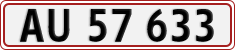 License plate of Denmark, Regular plates