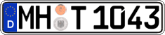 German license plate, Regular plates