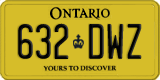 Ontario, Service plate (123-DAB)