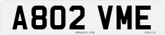 License plate of the United Kingdom, 1983 year system