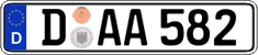 German license plate, Regular plates