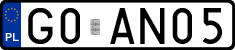 License plates of Poland, Vanity Plates