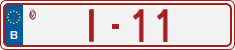 License plate of Belgium, Vanity Plates (2014)