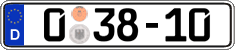German license plate, Diplomatic