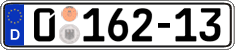 German license plate, Diplomatic