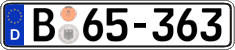 German license plate, Diplomatic
