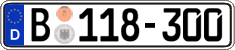 German license plate, Diplomatic
