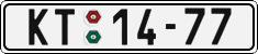 License plate of the Czech Republic, Cars (1960)