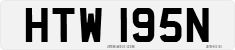 License plate of the United Kingdom, 1963 year system